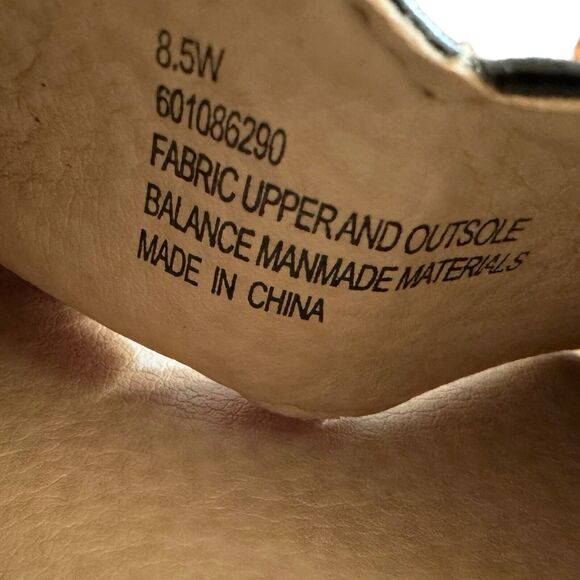 NWOT Lane Bryant Dream Cloud Stripe Textile Slide Black White Slip On- Size 8.5W - Picture 6 of 7